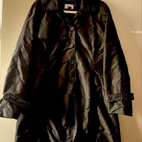 MNG SUIT WOMEN'S COAT SIZE L BLACK COLOR 100%POLIAMIDE - Picture 3 of 6